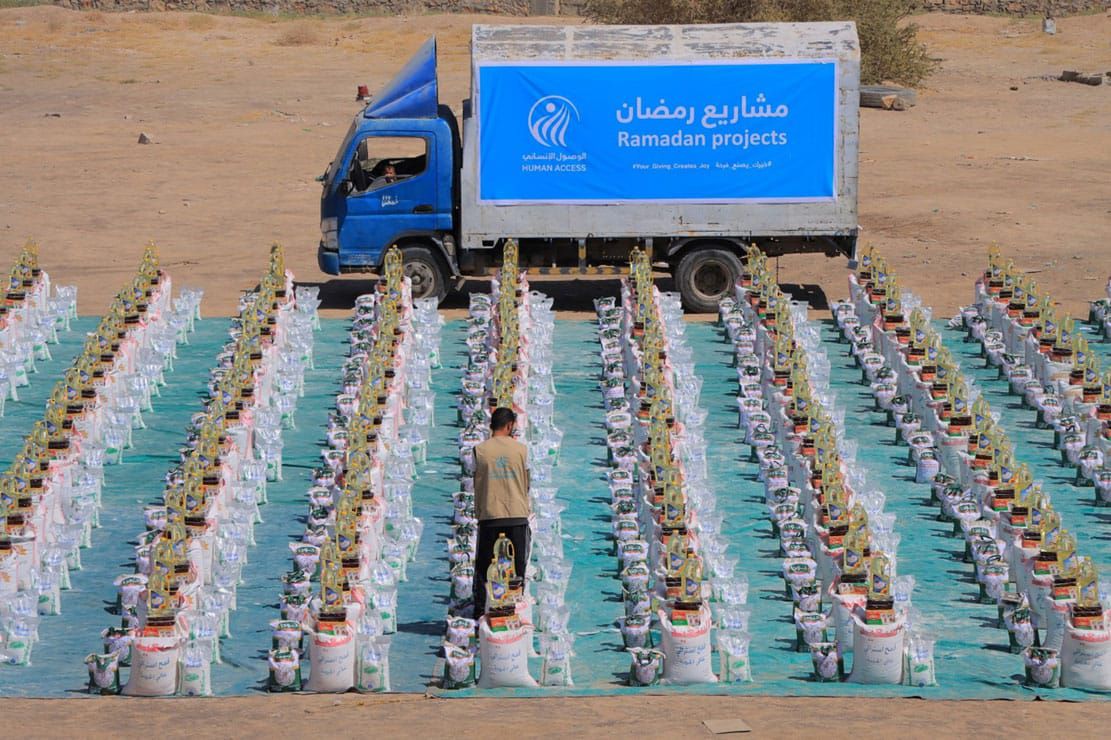 أكثر من 100 ألف مستفيد من مشاريع الخير الرمضانية خلال 20 يوماً نفذتها الوصول الإنساني
